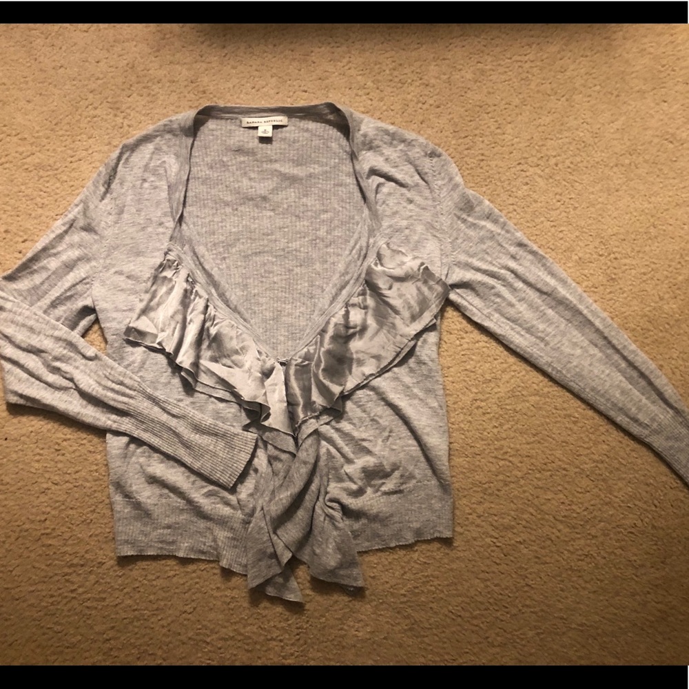 Banana Republic ruffle cardigan Sz M